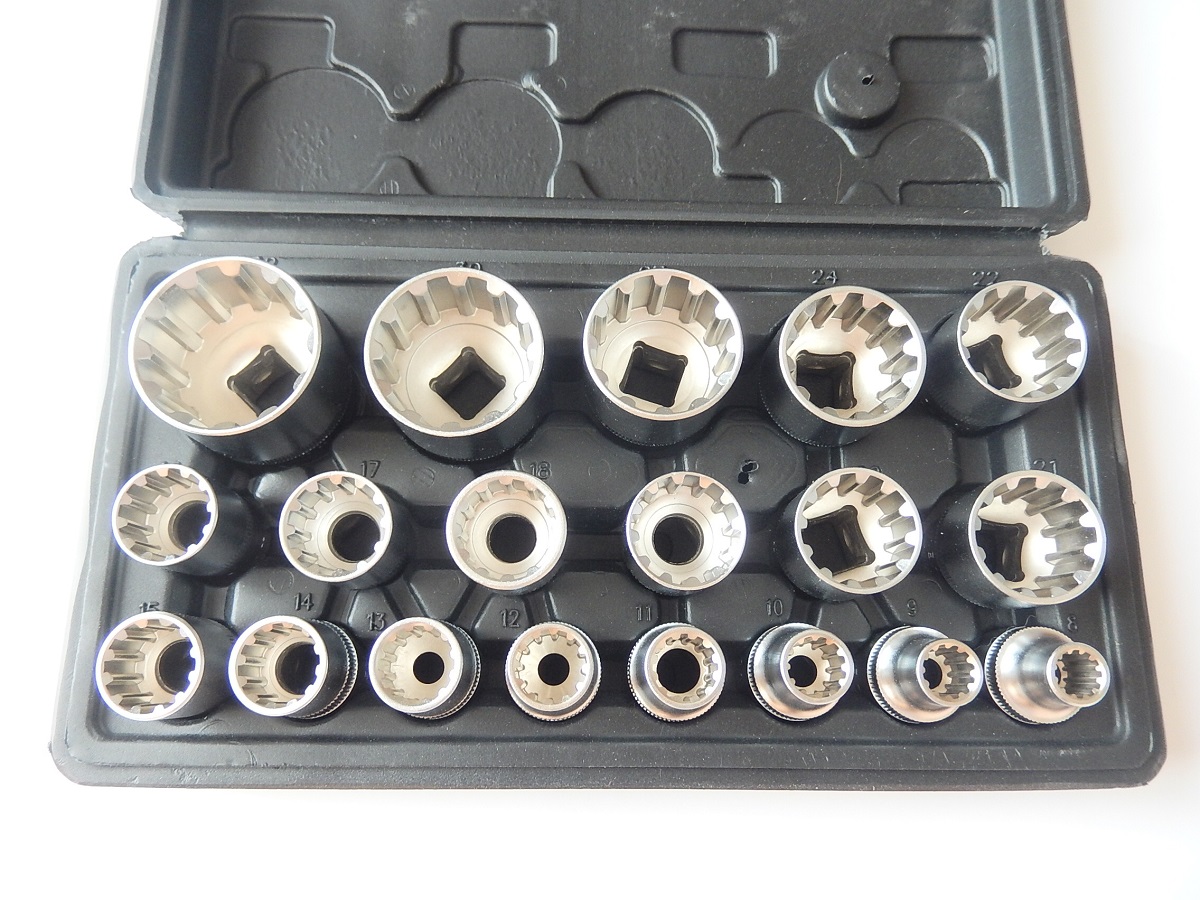 SilverTools SK-019-02 šesťhranné drážkové nástrčky